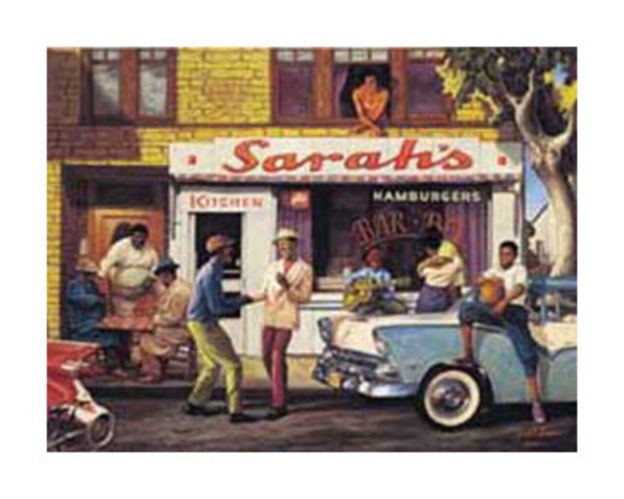 Sarah's Bar BQ by Sarah Jenkins Wall Art Décor 16 x 20 Art Print